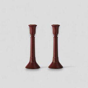 Threshold Short Wood Turned Taper‎ Candleholder Set of 2 - Target Fall 2023